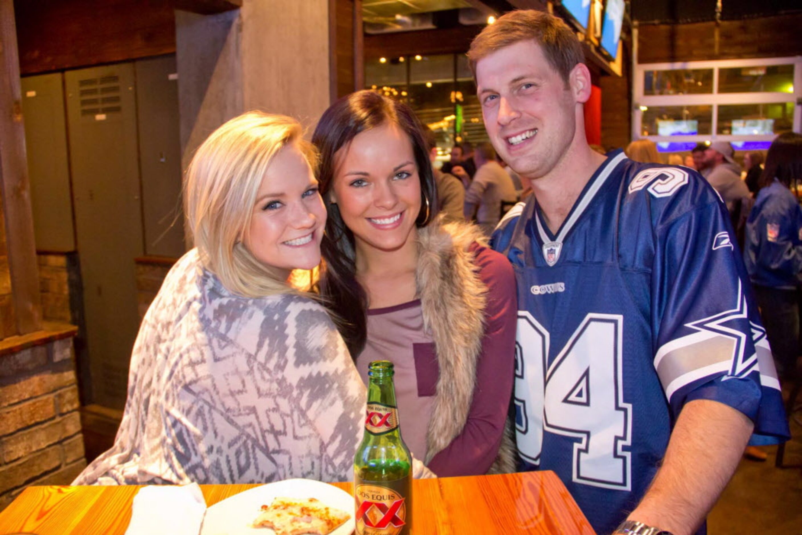 Erika Krebs, Amanda Shambeek and Zach Mrusek at Nodding Donkey near SMU on Dec 30, 2012 in...