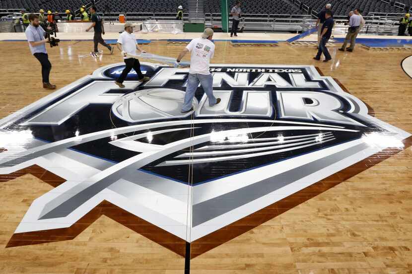 The maple wood North Texas Final Four court 