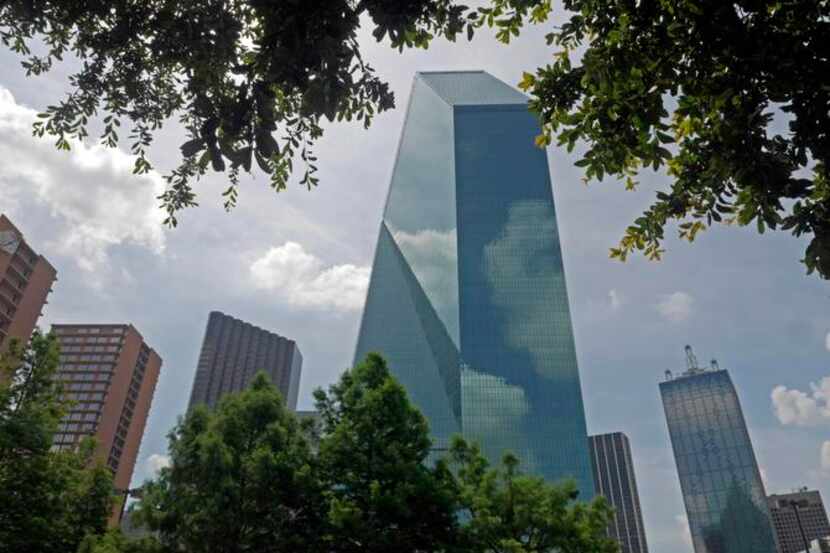 The 60-story Fountain Place tower is one of the most recognizable buildings on Dallas' skyline.