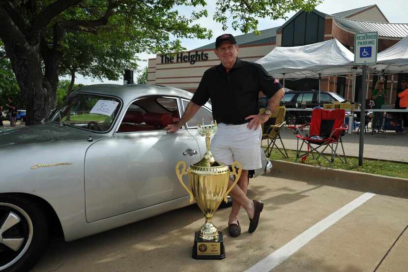
Jack Griffin, of Dallas, with his 1955 Porsche 356, won  “Best of Show” at the 2015 Heights...