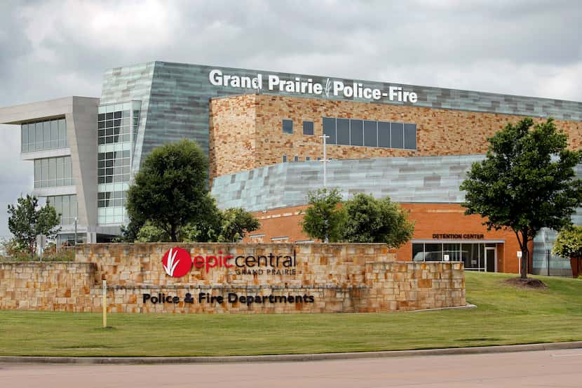 The Grand Prairie Police and Fire Departments administration building in the Epic Central...
