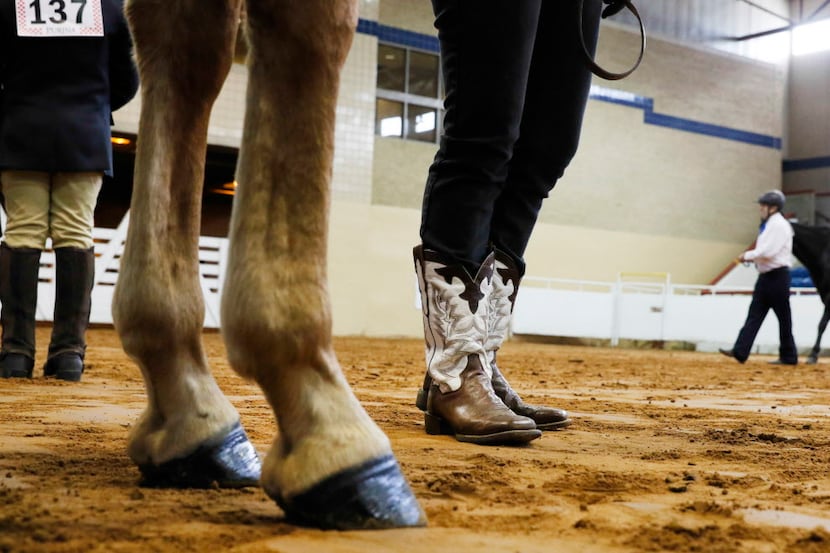 Participants take part in Chisholm Challenge's 13th annual horse show for Equestrians with...