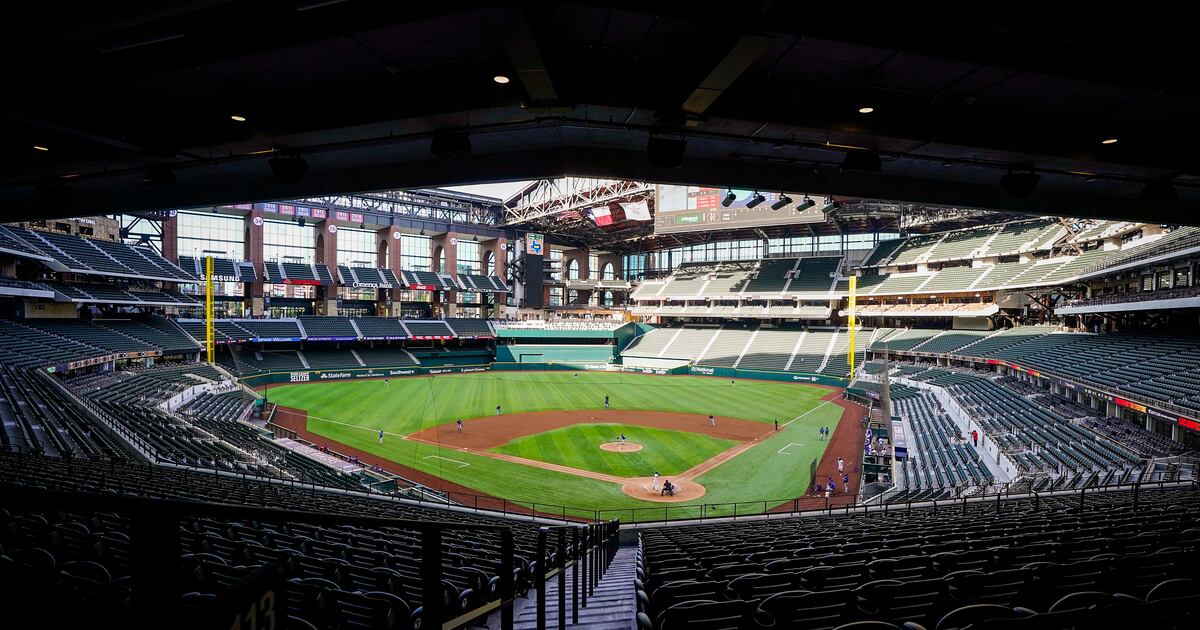 Texas Rangers MLB Baseball Stadium Design 44 Inches Wide 100