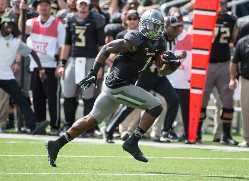 Baylor receiver Corey Coleman scores against West Virginia. Jerome Miron-USA TODAY Sports
