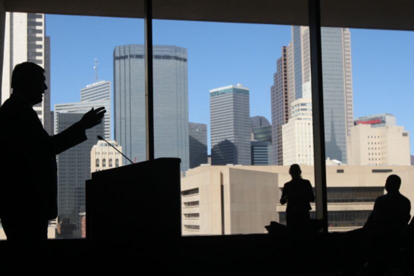 Dallas Mayor Mike Rawlings talked about recent domestic violence in the city as well as gun...