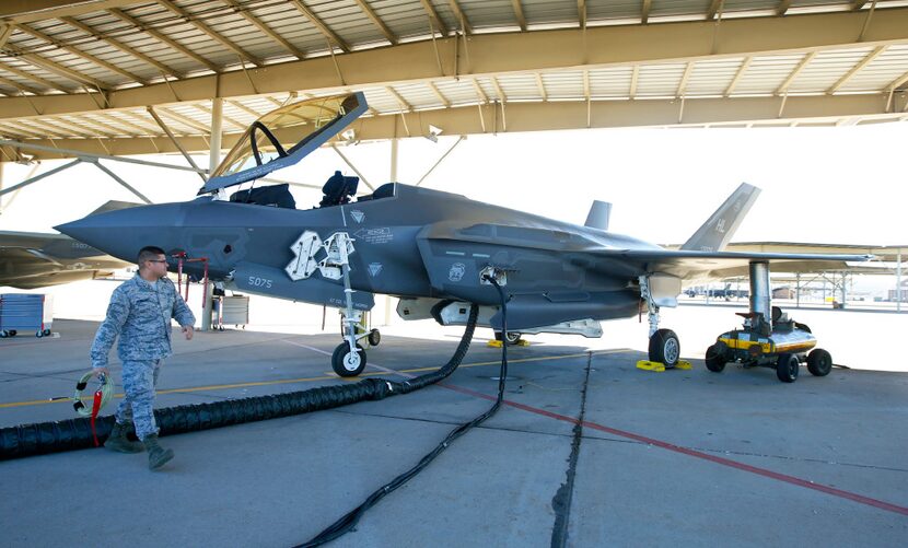 Maintenance crews prepared an F-35A for a training flight last month at Hill Air Force Base,...