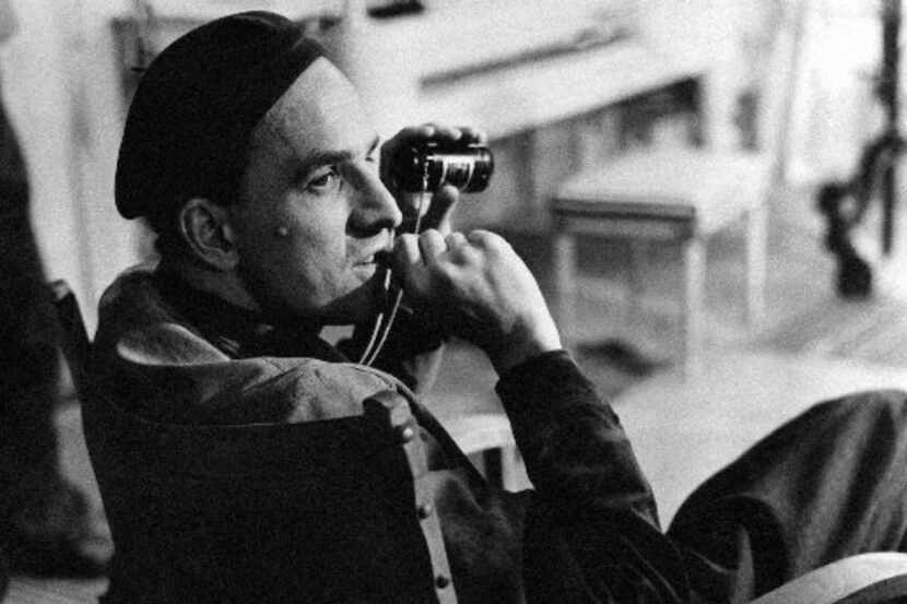 Ingmar Bergman, on the set in the 1960s in Sweden. 