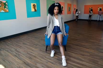 Artist Ari Brielle's exhibition "Safe Place" is being displayed at the Oak Cliff Cultural...