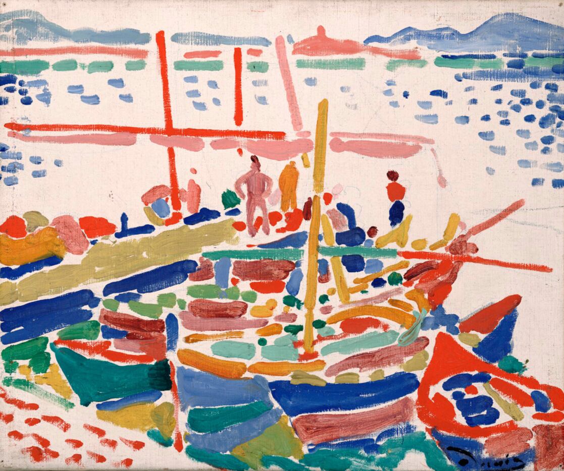 André Derain, French, 1880 - 1954
Fishing Boats at L Estaque, 1906, oil on canvas, Dallas...