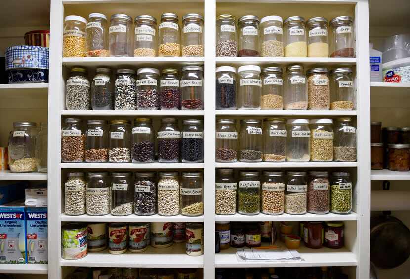 Pat and Dianne Doyle keep an assortment of legumes and grains in their kitchen.