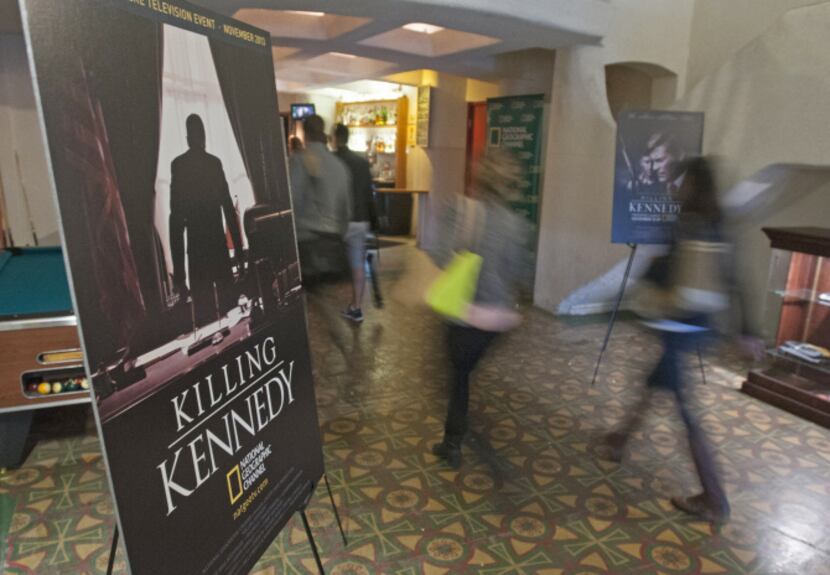 National and foreign journalists visited the Texas Theatre as part of a JFK tour last week...