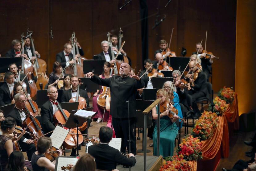 Jaap van Zweden, the New York Philharmonic's incoming music director, leads the orchestra...