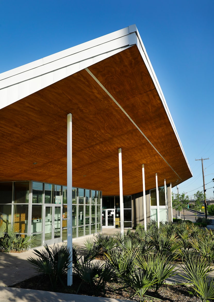 "The Lodge" administrative building and community center at The Cottages at Hickory Crossing.