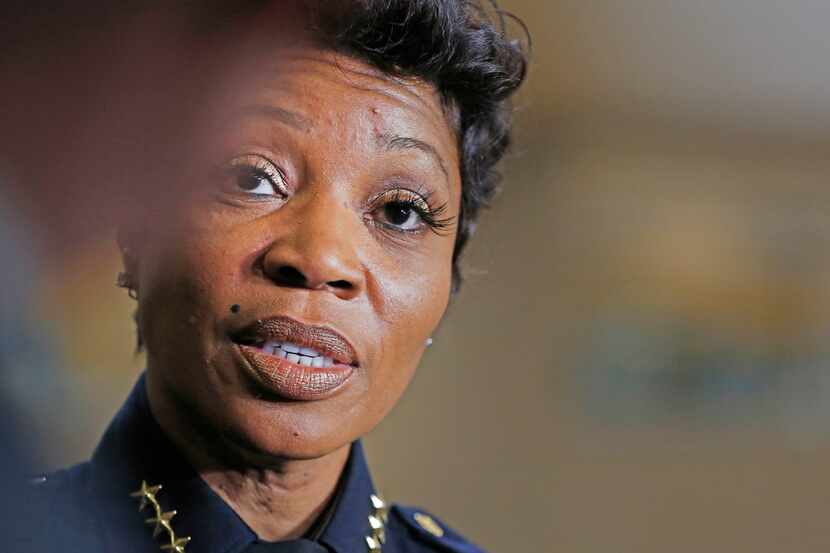 Dallas Police Chief U. Renee Hall released a statement Tuesday saying two officers had been...