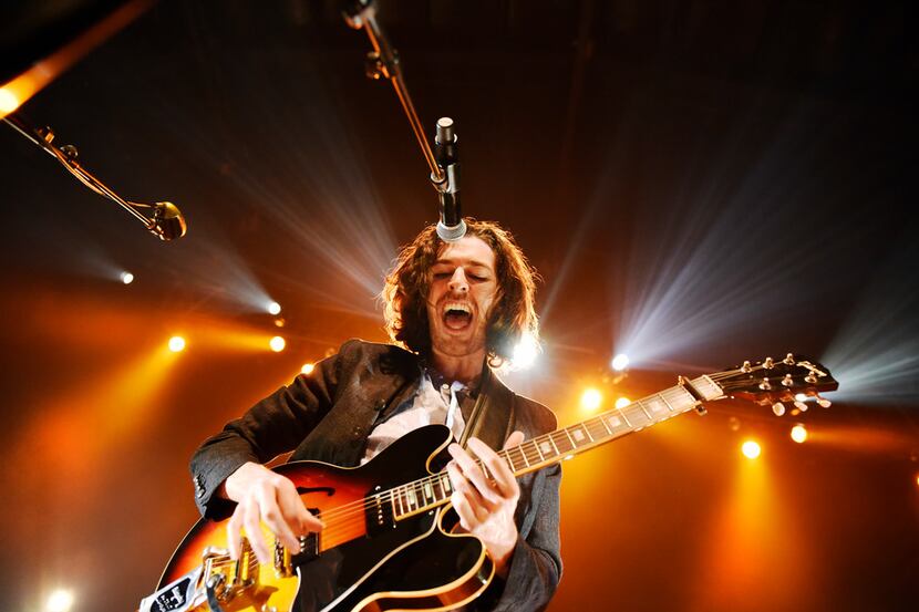 Singer-song writer Hozier performs at the Southside Ballroom in Dallas, Friday, March 29,...