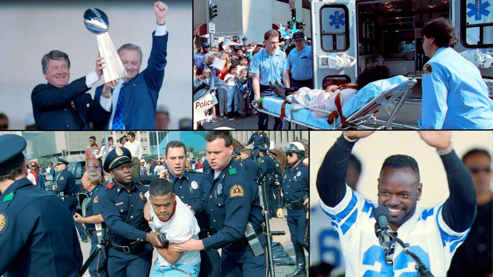 Dallas Cowboys Super Bowl XXVII Victory Parade in downtown Dallas