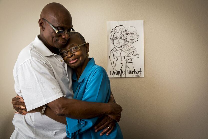 The caregiver and his beloved: Herbert and Laura Taylor found each other after years of...
