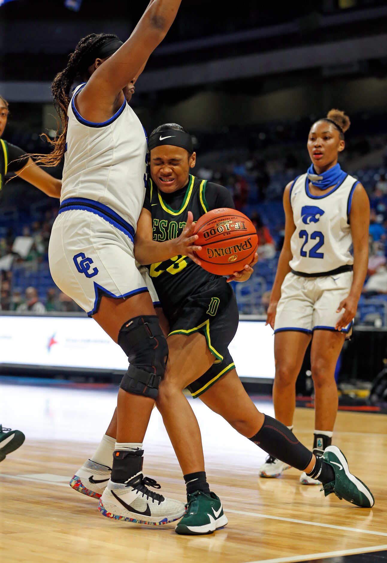 DeSoto Kendall Brown #23 drives on Cypress Creek.DeSoto vs. Cypress Creek girls basketball...