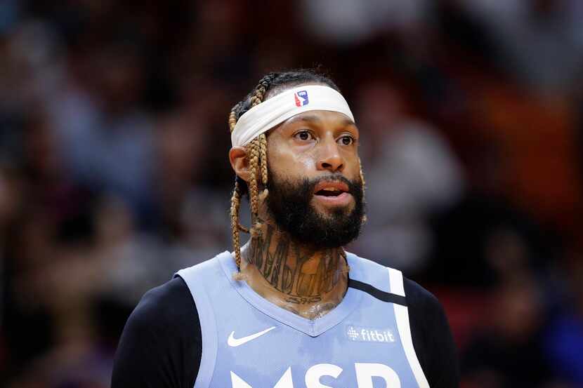 Minnesota Timberwolves forward James Johnson is shown during the first half of an NBA...