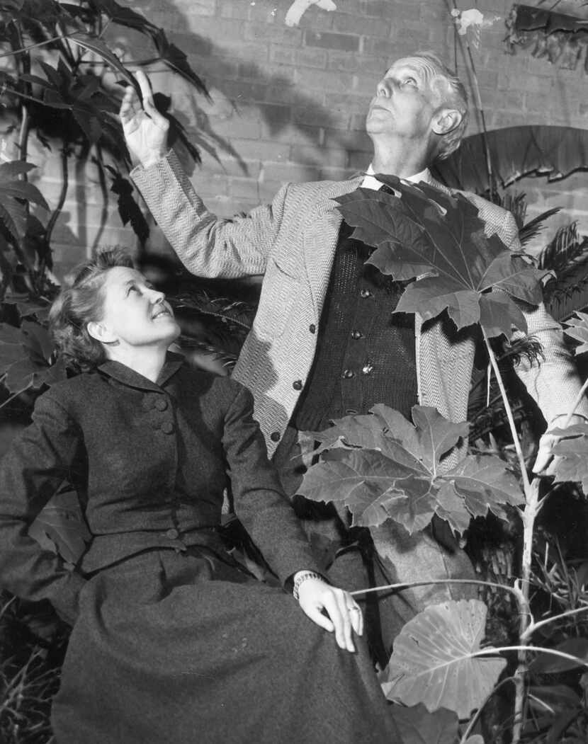 This 1952 photograph of Dominique de Menil (left) and surrealist Max Ernst was taken in the...
