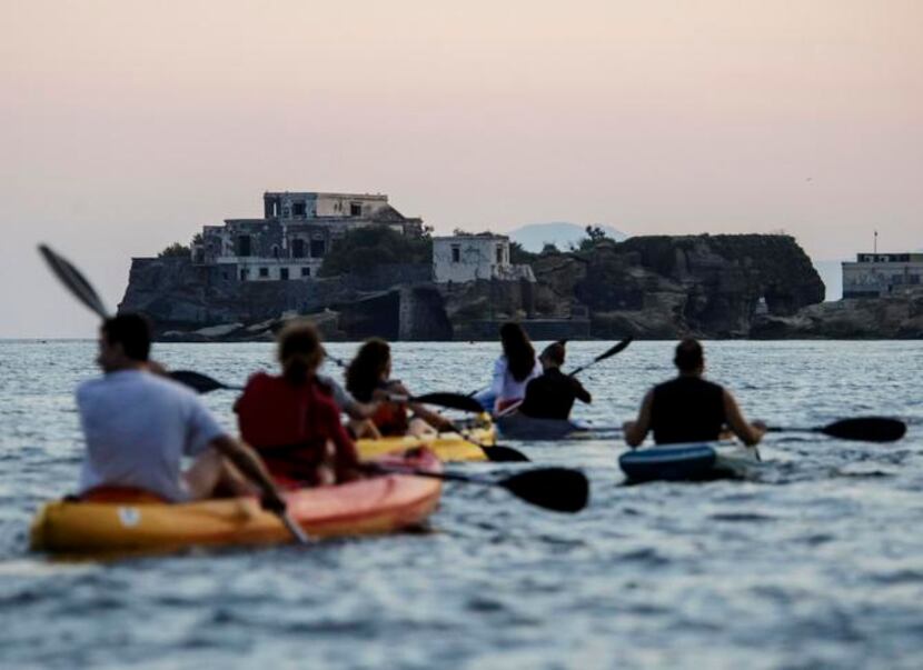 
A sunset kayak tour along the Posillipo coastline will end after dark, when the moon...