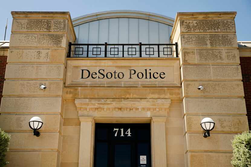 An exterior view of the DeSoto Police Department on Belt Line Rd. in DeSoto, Texas,...