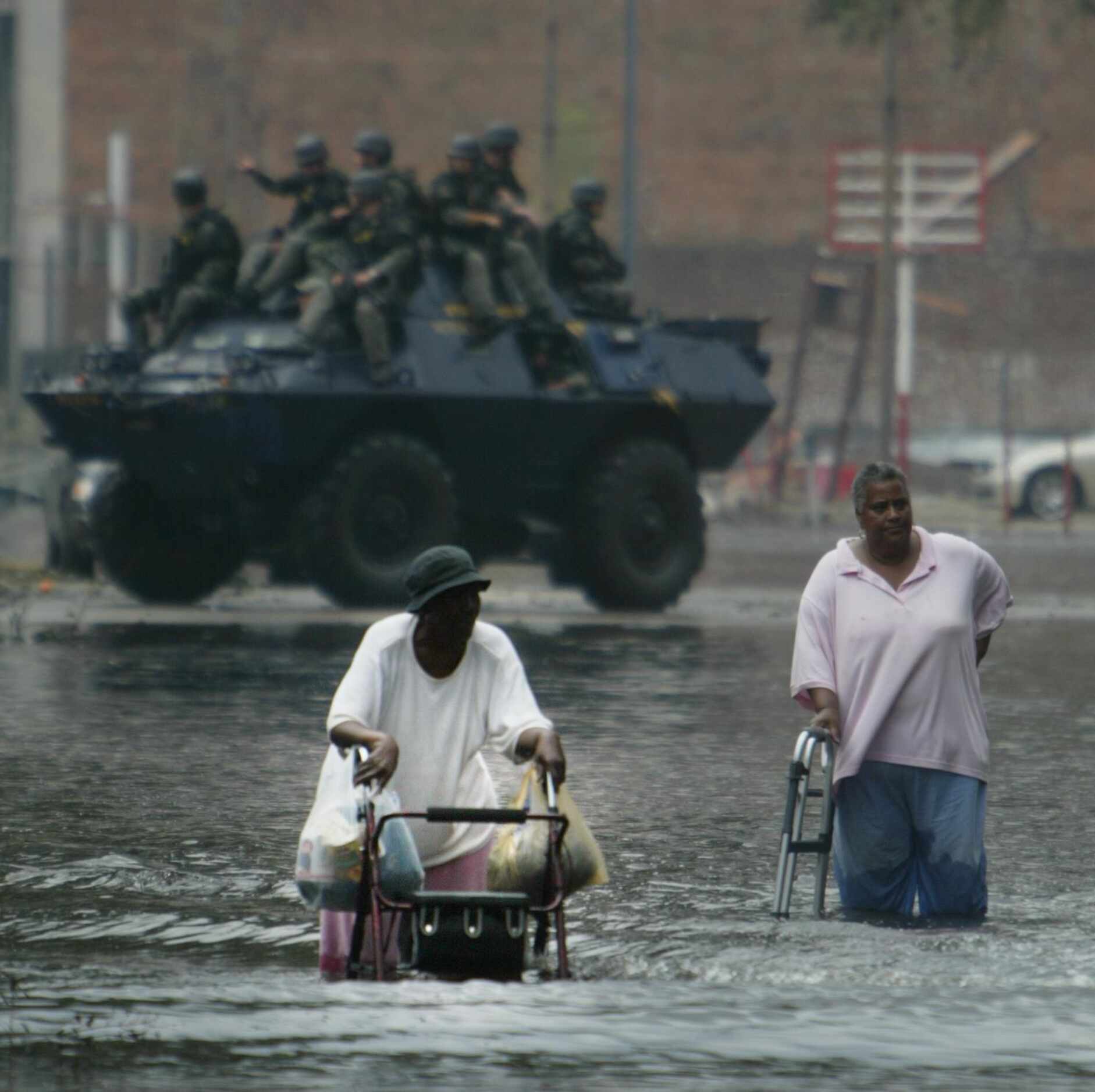 Tossed together by crisis, 81-year-old Louis Jones (left) and 62-year-old Catherine McZeal...