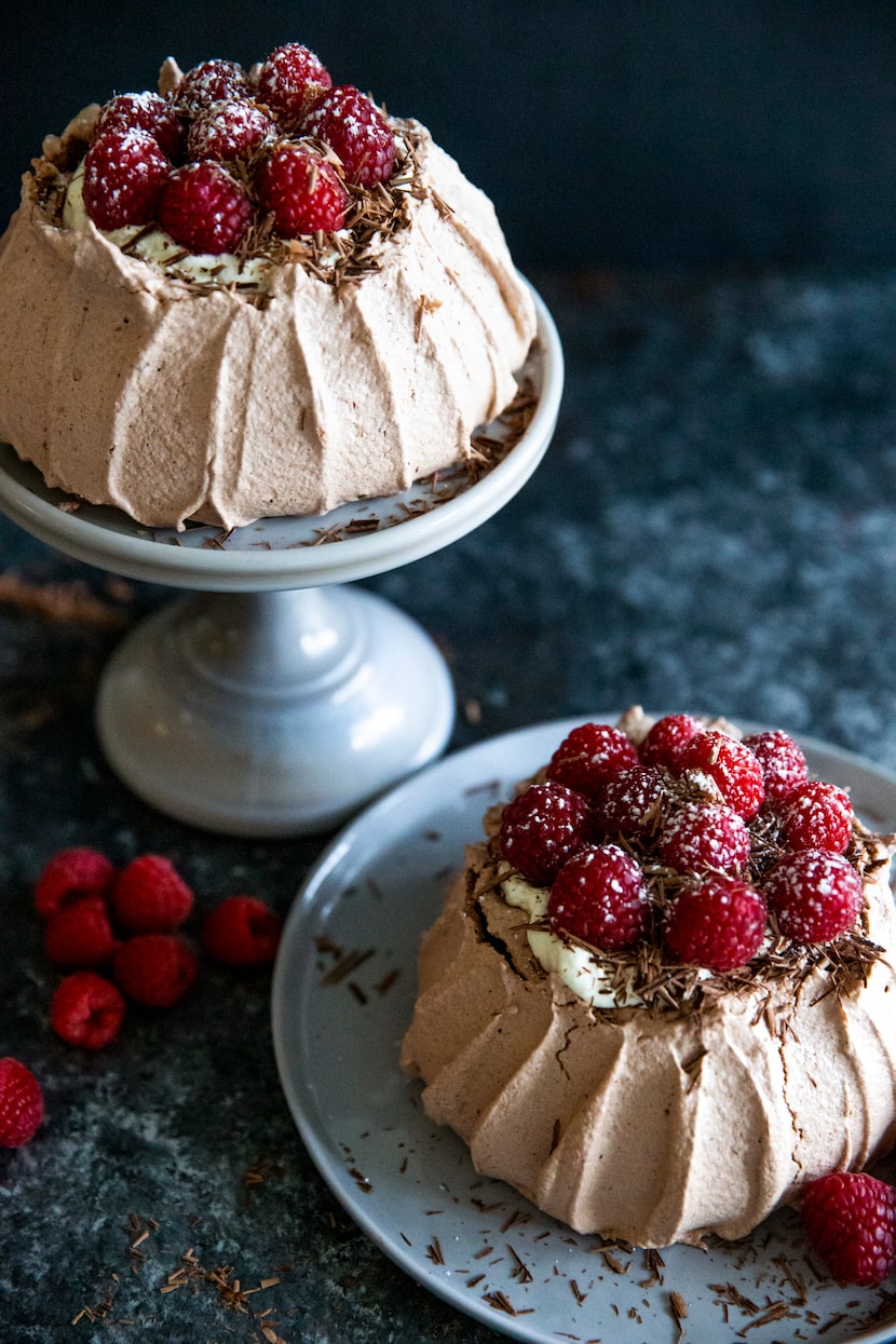 Chocolate Berry Pavlova