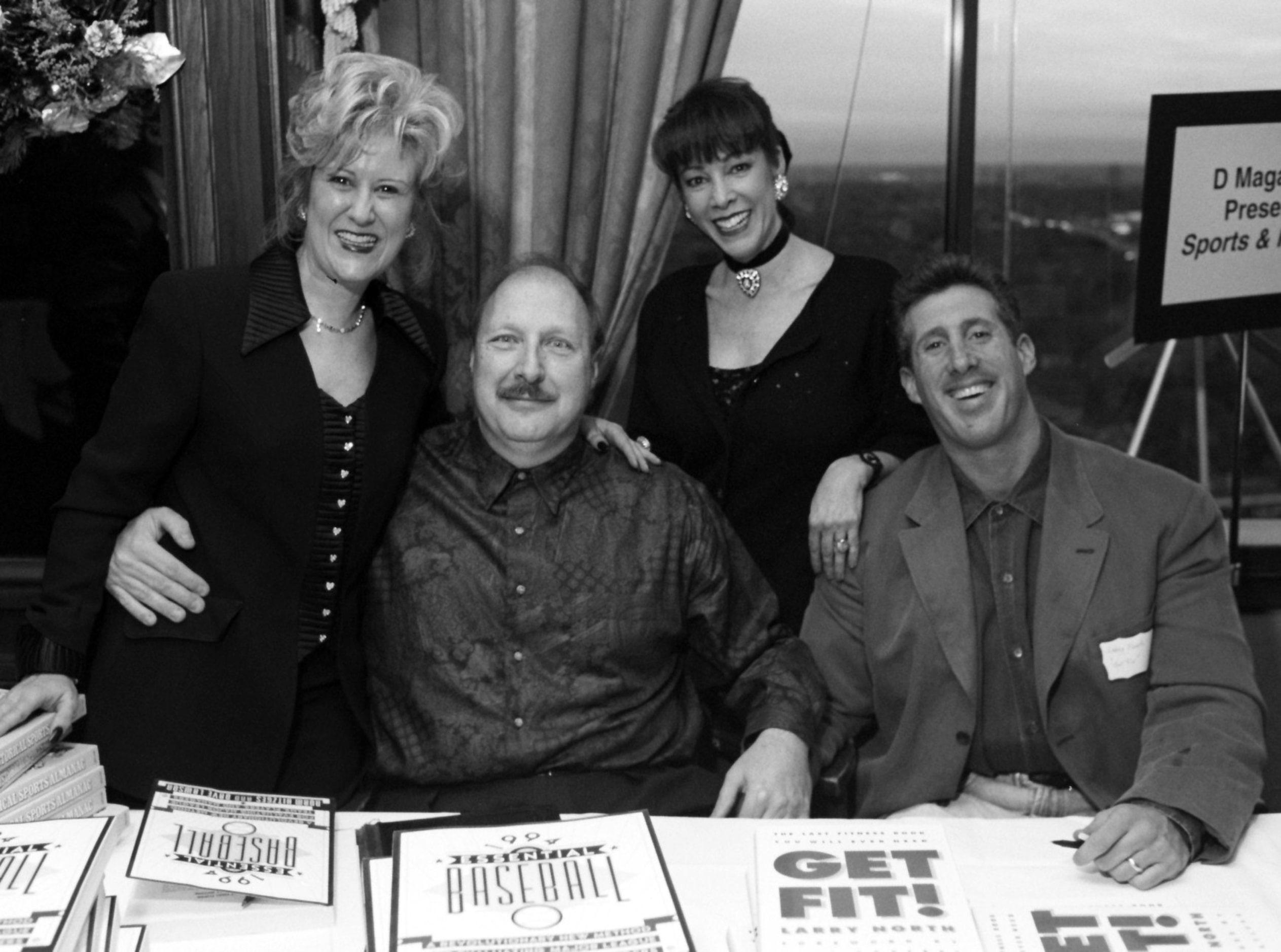 Karen Fry, Norm Hitzges, Sheela Tessler and Larry North at the 'Authors and  Autographs' '94...