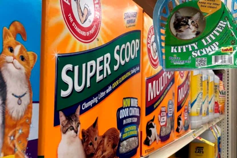 Cat litter at a store in Wyoming. A man arrested near Houston in December on a charge of...