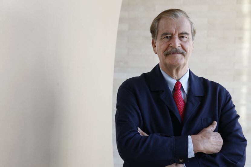 Former Mexico's President Vicente Fox was in Dallas meeting with investors for Mexico's...