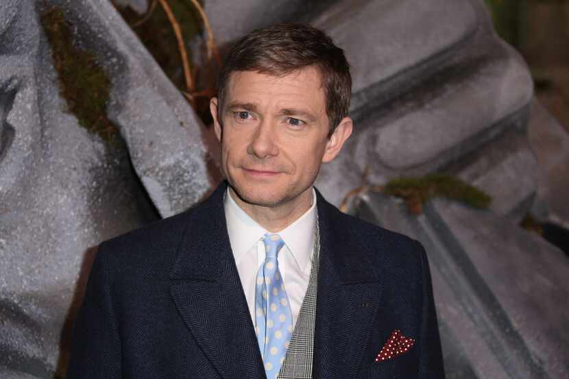 Actor Martin Freeman poses for photographers upon arrival at the World premiere of the film...