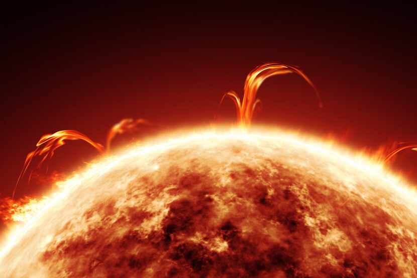 Esta imagen muestra una animación realista de la superficie solar. Durante esta semana, la...