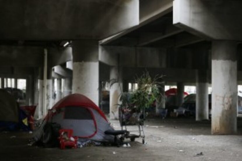  Another view from under the I-45 bridge (Andy Jacobsohn/Staff photographer)