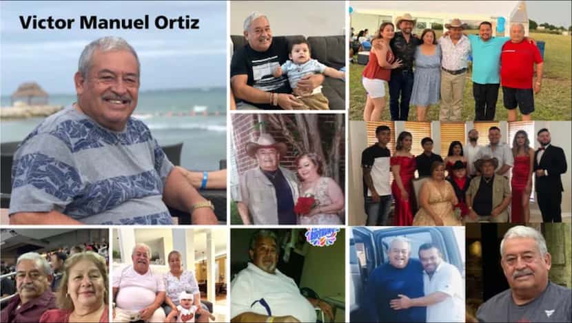 A photo colleague shows Victor Manuel Ortiz with family.