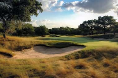 Renderings of plans for the Wild Spring Dunes golf course near Nacogdoches