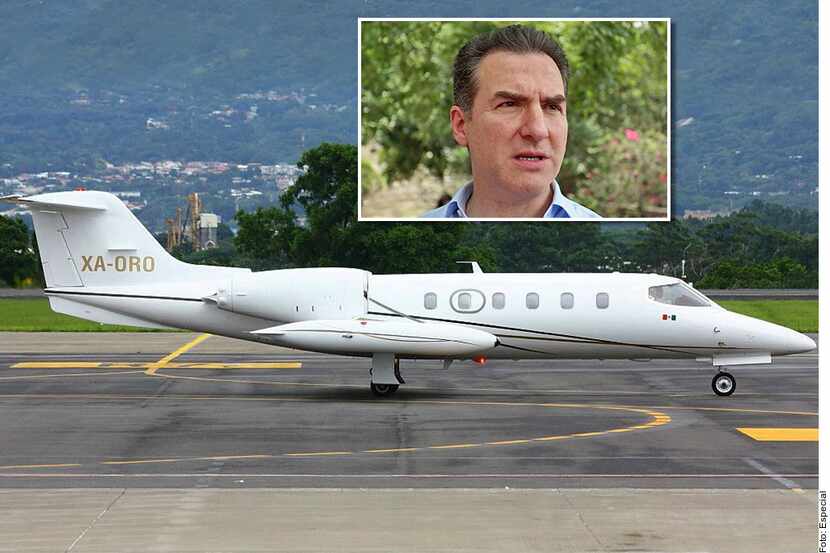 Para regresar de Las Vegas, De la Garza rentó este avión Learjet basado en Toluca.