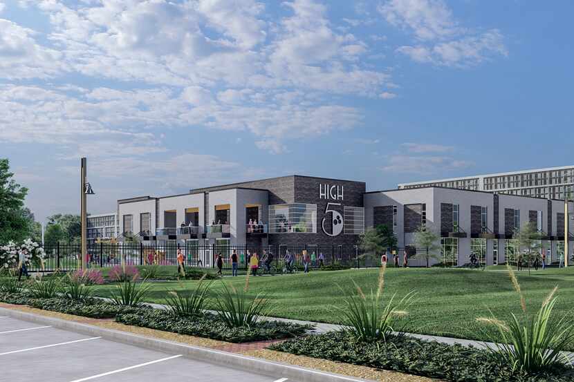 High 5 Entertainment plans to open its new two-story entertainment complex in late fall 2023.
