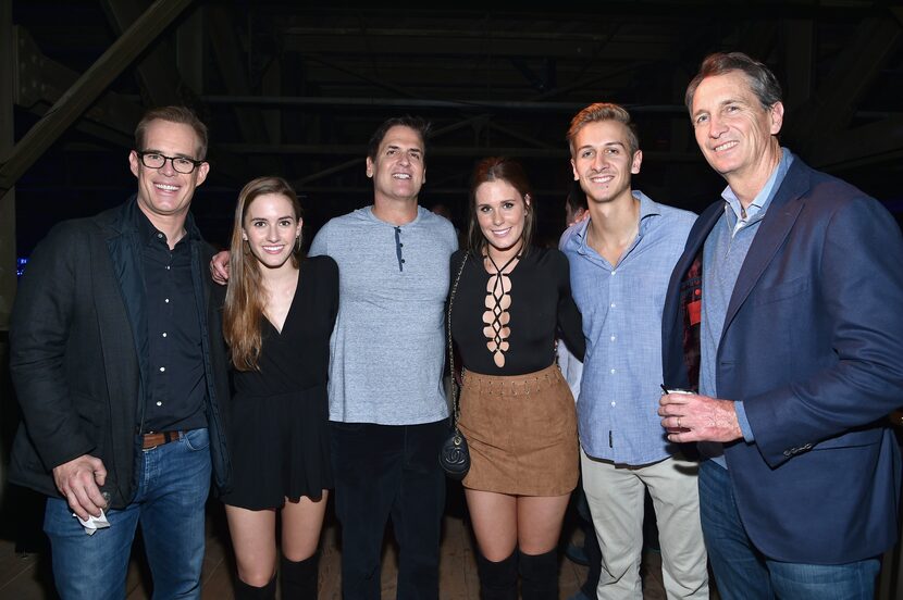 SAN FRANCISCO, CA - FEBRUARY 06: AXS TV Chairman, CEO and President Mark Cuban (3rd L) poses...