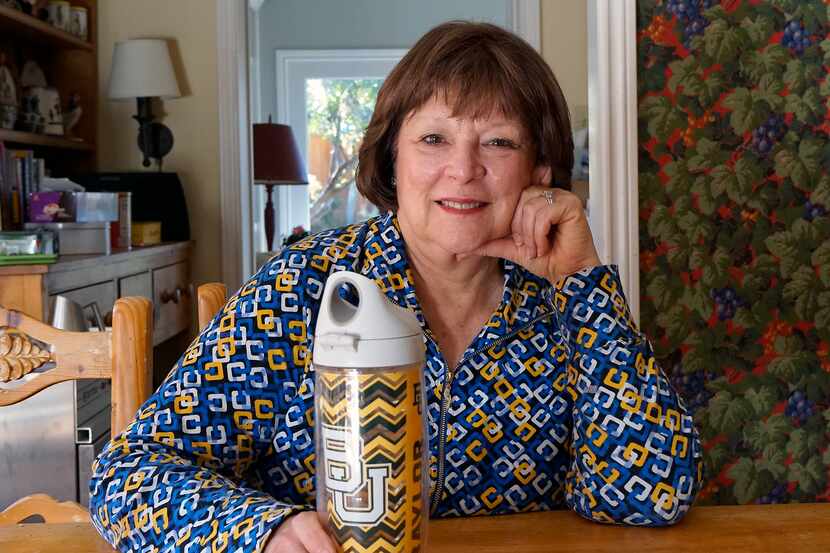 Bridget Bell, 65, of Dallas says drinking 72 ounces of water a day helps her feel full....