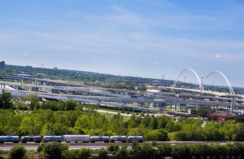 The area for Texas Central Partners' possible future train station for the high speed rail...