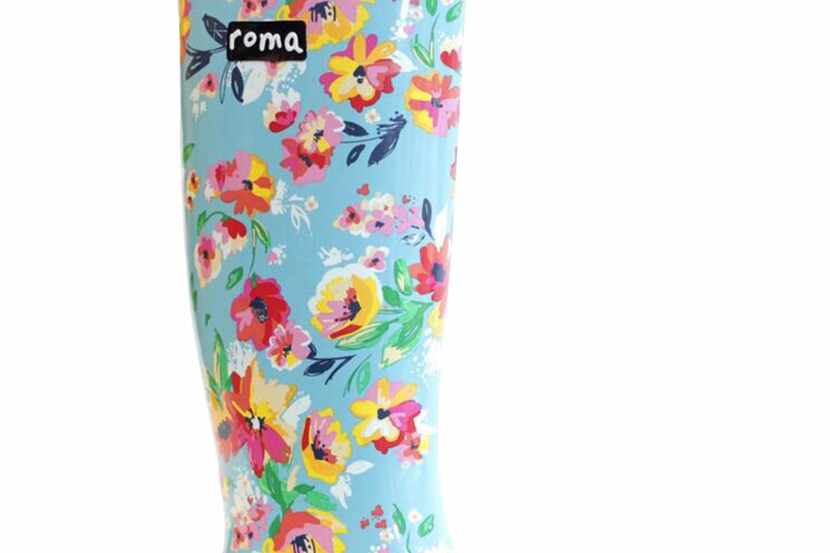 New floral rain boots designed by Sadie Robertson of A&E channel's "Duck Dynasty" tv show....
