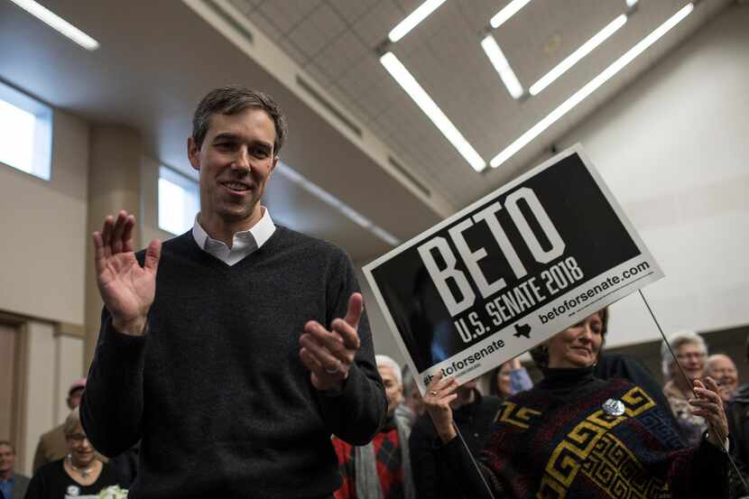 Rep. Beto O'Rourke held a fundraiser in Washington, D.C. as he enters the final stretch of...