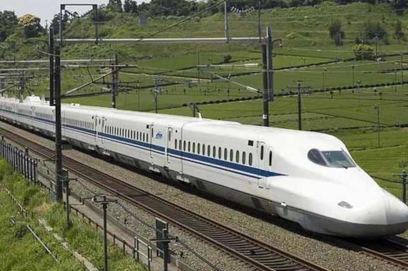 
The model n700 bullet train that now operates in Japan.
