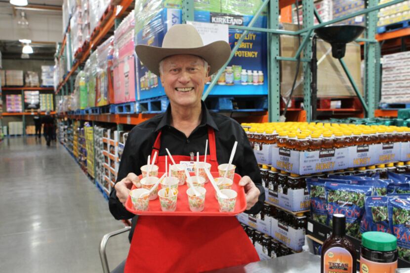 Larry Hagman kept his sense of humor to the end, posing as a Costco worker two months before...