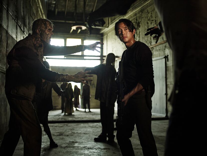 Steven Yeun stars as Glenn in "The Walking Dead. " He's scheduled to be one of the guests at...