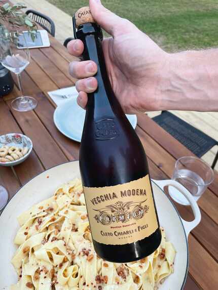 The Cleto Chiarli Vecchia Modena Lambrusco, which you can find at Jimmy's Food Store, is...