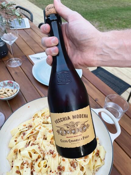 The Cleto Chiarli Vecchia Modena Lambrusco, which you can find at Jimmy's Food Store, is...