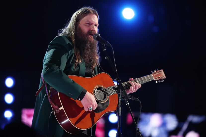 Recording artist Chris Stapleton performs onstage during the 60th Annual GRAMMY Awards at...