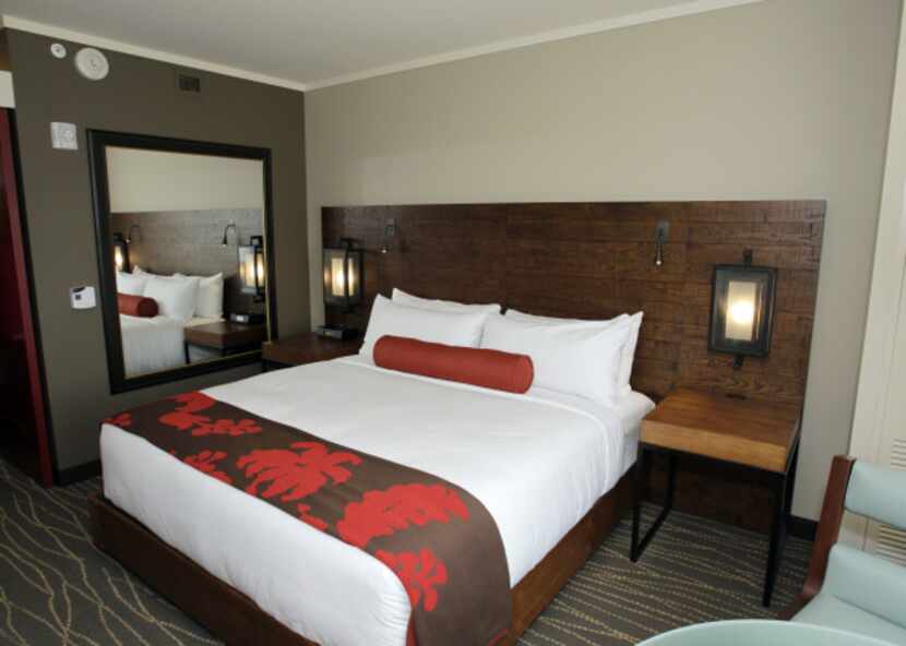 Guest rooms at Deloitte's corporate training campus offer resort-style respite.
